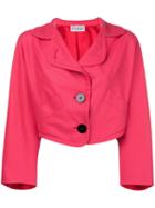Gianfranco Ferré Pre-owned Oversized Cropped Blazer - Pink