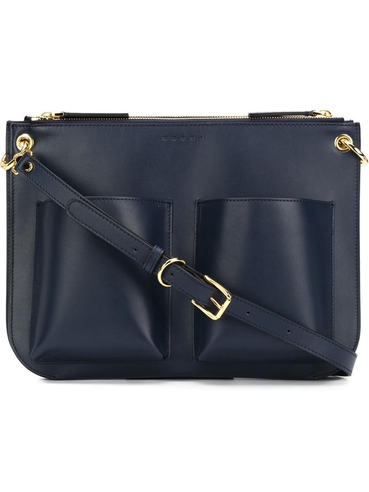 Marni 'bandolier' Crossbody Bag, Women's, Blue