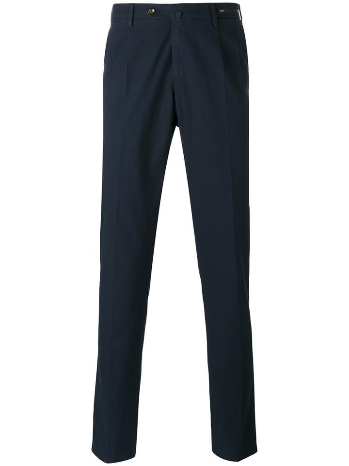 Pt01 Super Slim Fit Chinos, Men's, Size: 56, Blue, Cotton/spandex/elastane