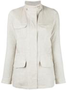 Loro Piana Cargo Jacket, Women's, Size: 46, Nude/neutrals, Linen/flax