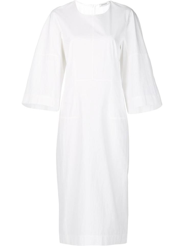 Protagonist Stitching Detail Dress - White