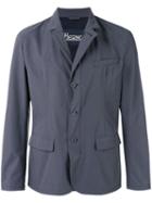Herno Three Button Blazer, Men's, Size: 52, Grey, Polyamide/polyester