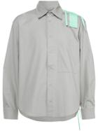 Craig Green Stripe-appliqué Shirt - Grey
