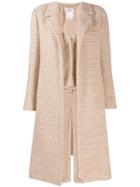 Chanel Pre-owned Tweed Coat - Neutrals