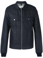 A.p.c. Zipped Denim Shirt Jacket - Blue