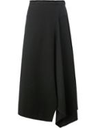 Yohji Yamamoto Asymmetric Hem Skirt, Women's, Size: 1, Black, Wool