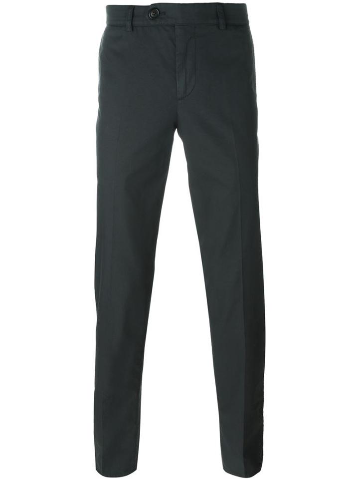 Brunello Cucinelli Slim Chino Trousers, Men's, Size: 56, Grey, Cotton/polyester