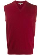 N.peal Cashmere Westminster Knitted Vest - Red