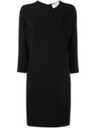 Gianluca Capannolo Round Neck Shift Dress, Women's, Size: 44, Black, Viscose/spandex/elastane/nylon