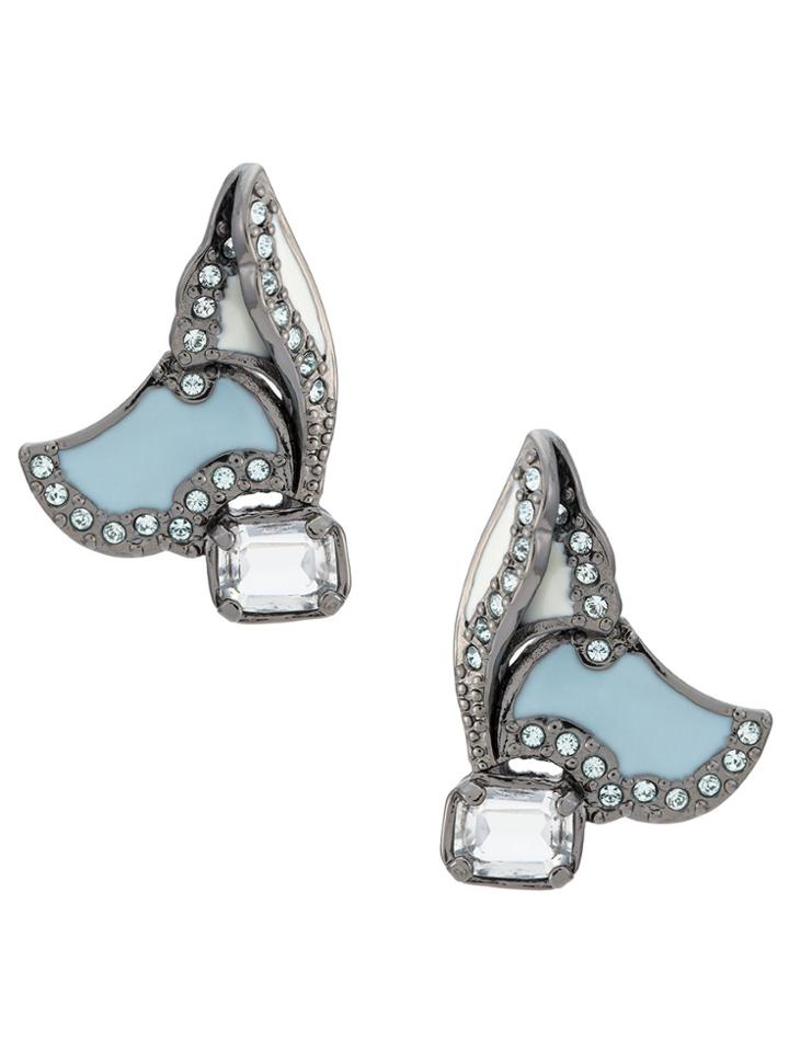 Camila Klein Enamelled Earrings - Metallic