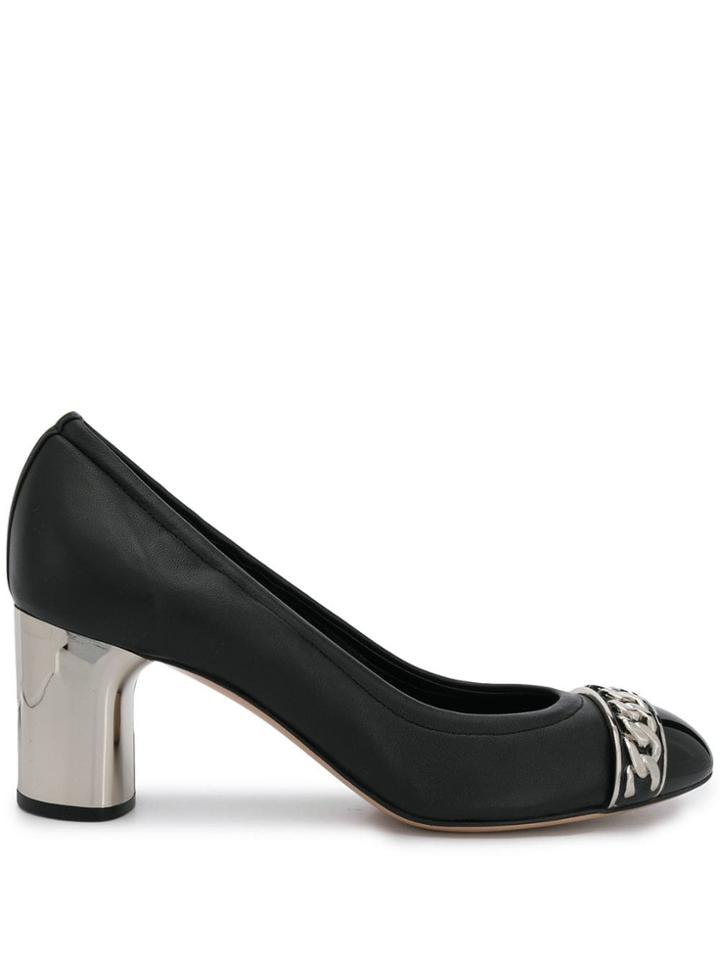 Casadei Chain Link Pumps - Black
