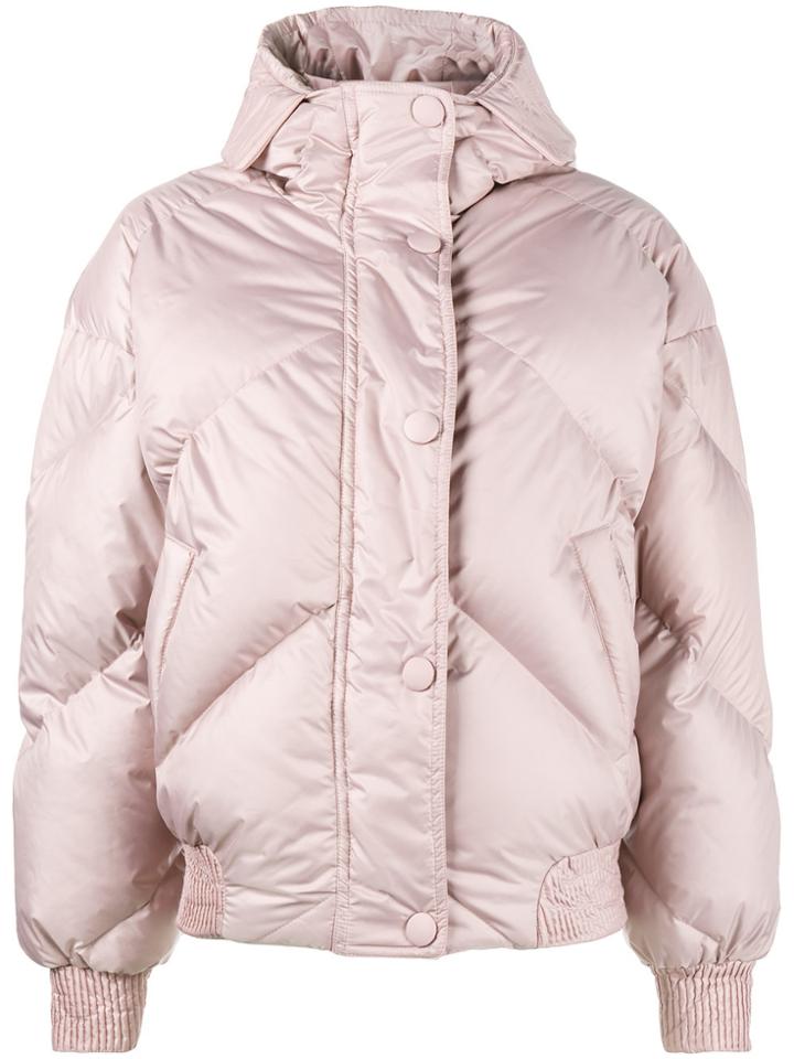 Ienki Ienki Pink Dunlope Puffer Jacket With Hood - Pink & Purple