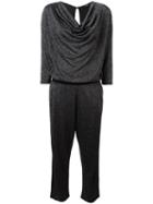 Diesel Cowl Neck Jumpsuit, Women's, Size: Medium, Black, Viscose