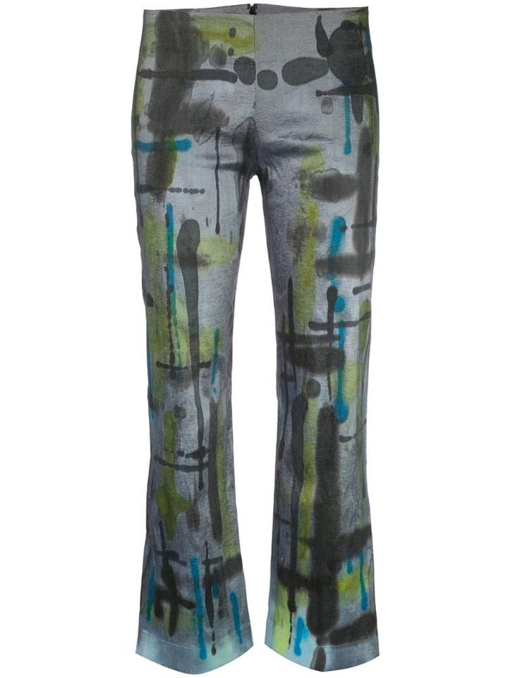 Collina Strada Cropped Tie Dye Trousers - Multicolour