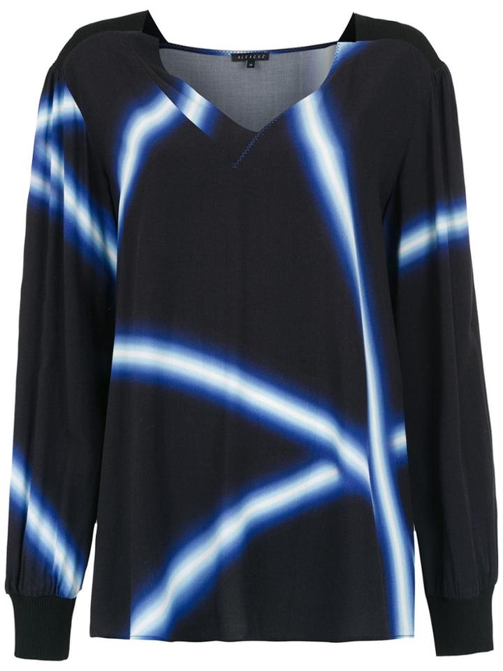 Alcaçuz Lei Printed Top - Black
