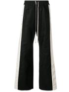 Rick Owens Drkshdw Contrast-panel Trousers - Black