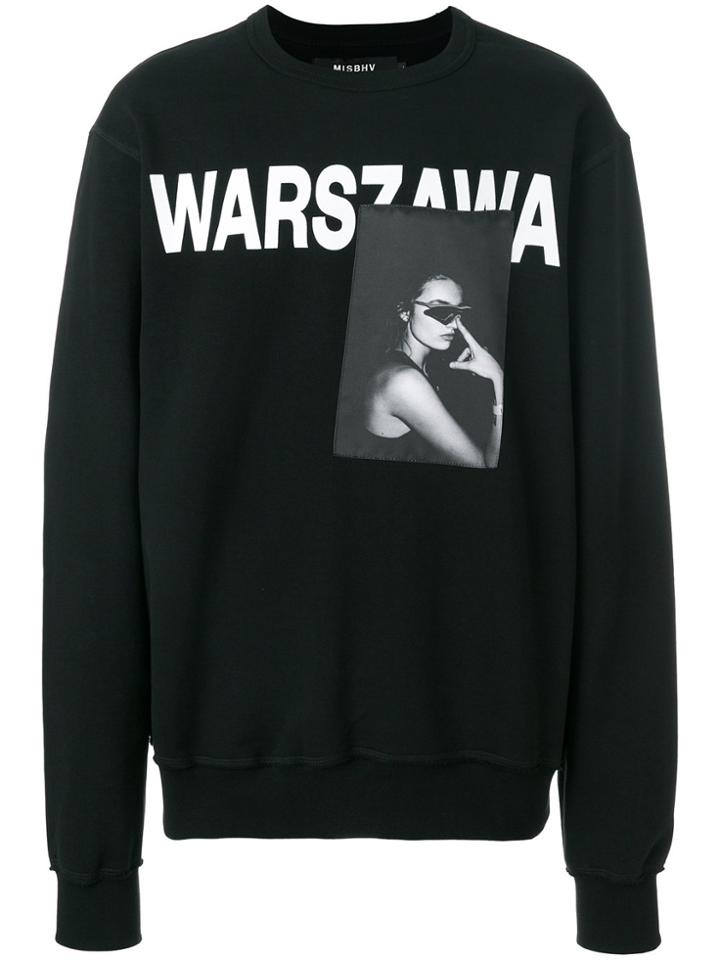 Misbhv Warszawa Print Sweatshirt - Black