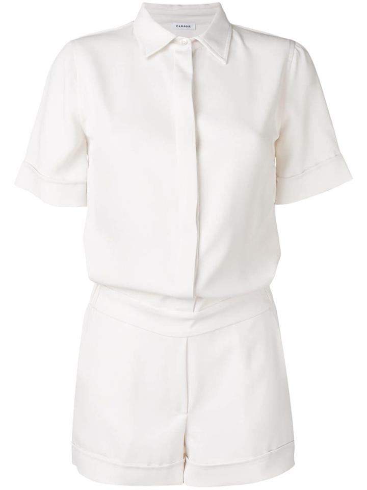 P.a.r.o.s.h. Short-sleeved Playsuit - Neutrals