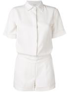 P.a.r.o.s.h. Short-sleeved Playsuit - Neutrals