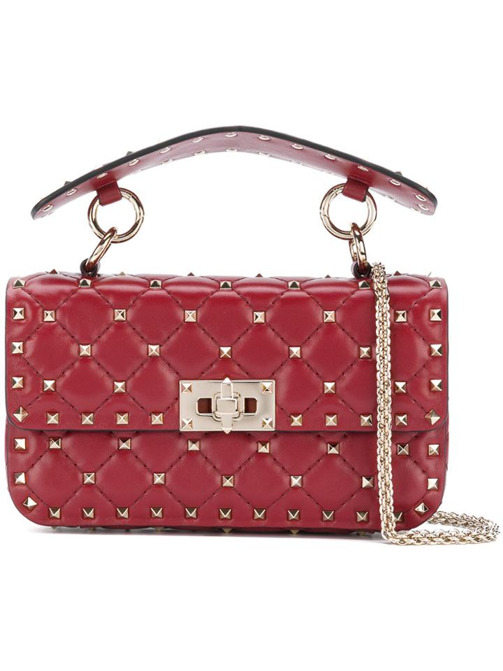 Valentino Valentino Garavani Spike Shoulder Bag - Red