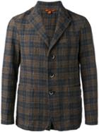Barena Checked Blazer, Men's, Size: 54, Brown, Cotton/polyester