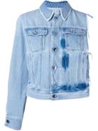 Mm6 Maison Margiela Cut-off Sleeve Denim Jacket
