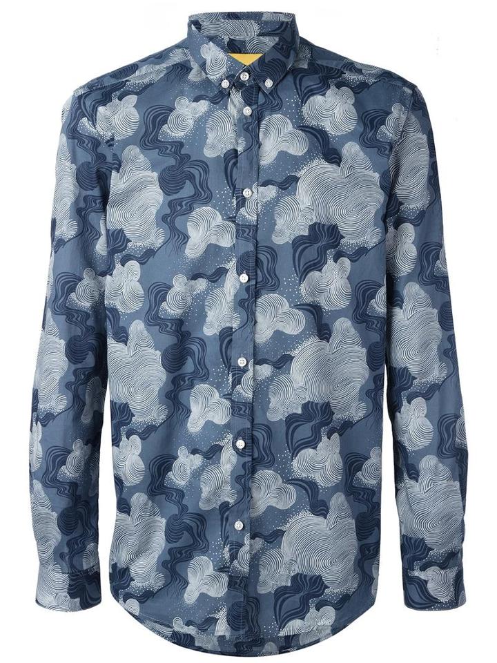 Journal 'brit Liberty Flow' Shirt, Men's, Size: Large, Blue, Cotton