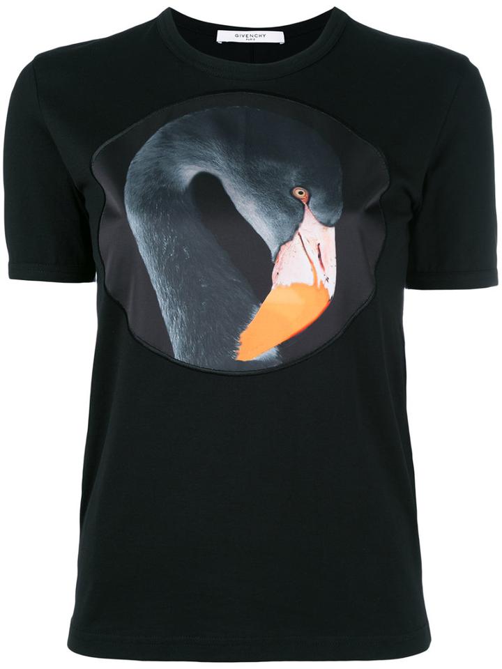 Givenchy Flamingo Print T-shirt, Women's, Size: Small, Black, Cotton/polyester