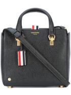 Thom Browne Tri-color Detail Tote - Black