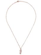 As29 18kt Rose Gold Mini Charm Seahorse Diamond Necklace