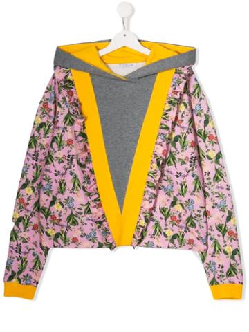 Vivetta Kids Floral Hoodie - Pink