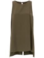 Alcaçuz Flutuante Silk Top - Green