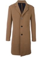Carven Single-breasted Coat, Men's, Size: 50, Nude/neutrals, Cotton/acrylic/polyamide/wool