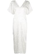 Voz Short-sleeve Midi Dress - White