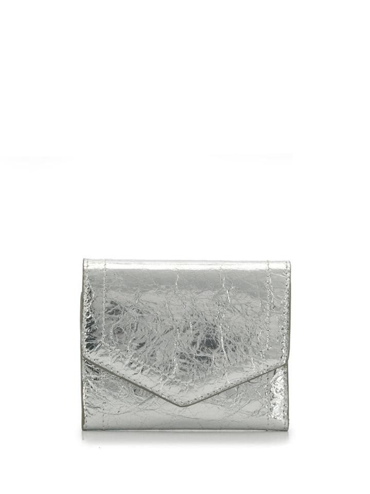 Maison Margiela Metallic Card Holder - Silver