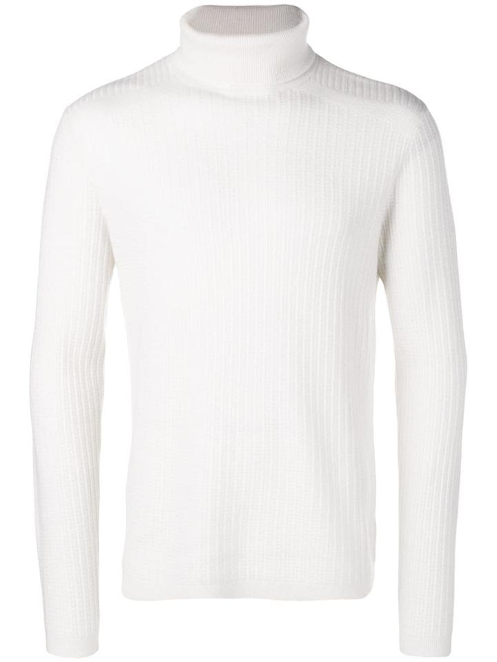 Theory Roll Neck Knitted Sweater - White
