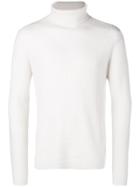 Theory Roll Neck Knitted Sweater - White