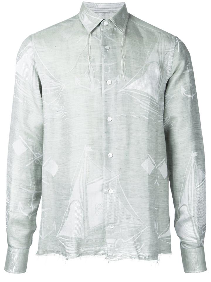 Loewe Fringe Boat Shirt - Green