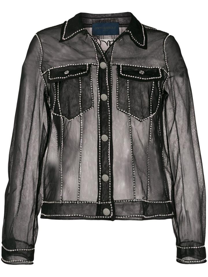 Viktor & Rolf Transparent Denim Jacket - Black