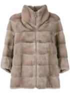 Cara Mila Alexa Mink Jacket - Neutrals