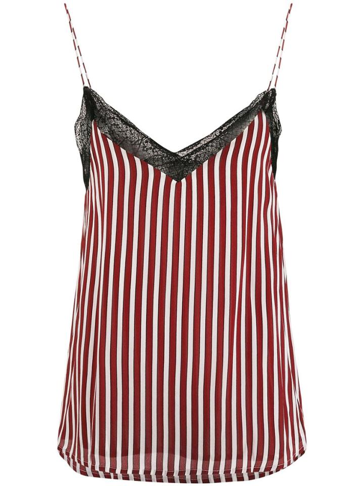 Essentiel Antwerp Totta Striped Cami Top - Red