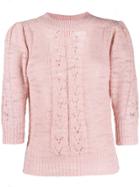 See By Chloé Feminine Knit Sweater - Pink