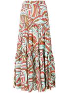 Rejina Pyo Tiered Organza Maxi-skirt - Black