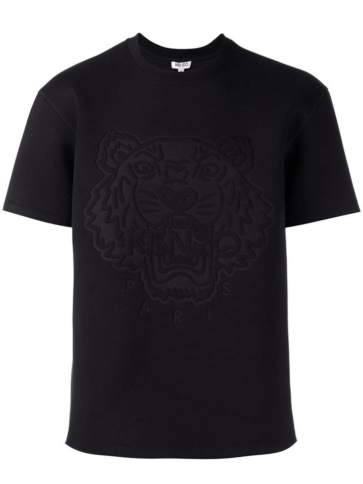 Kenzo - Tiger Embossed T-shirt - Men - Cotton/spandex/elastane/lyocell/viscose - S, Black, Cotton/spandex/elastane/lyocell/viscose