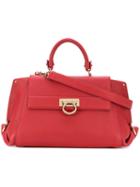 Salvatore Ferragamo - Mini Tote Bag - Women - Leather - One Size, Red, Leather