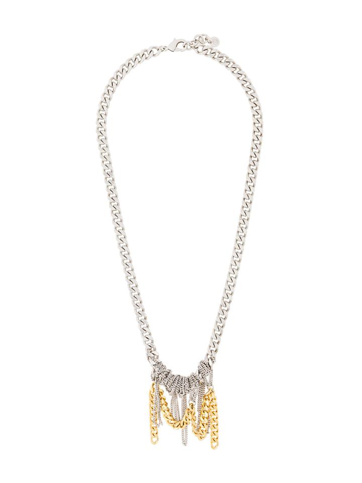 Mm6 Maison Margiela Messy Chain Necklace - Metallic