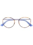 Dior Eyewear - Round Retro Glasses - Women - Acetate/metal (other) - 51, Blue, Acetate/metal (other)