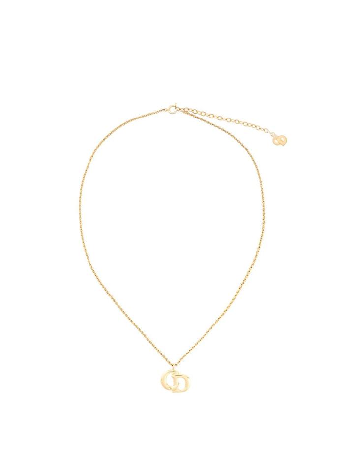 Christian Dior Pre-owned Monogram Charm Necklace - Gold