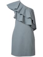 Lanvin Ruffled Asymmetric Dress - Grey