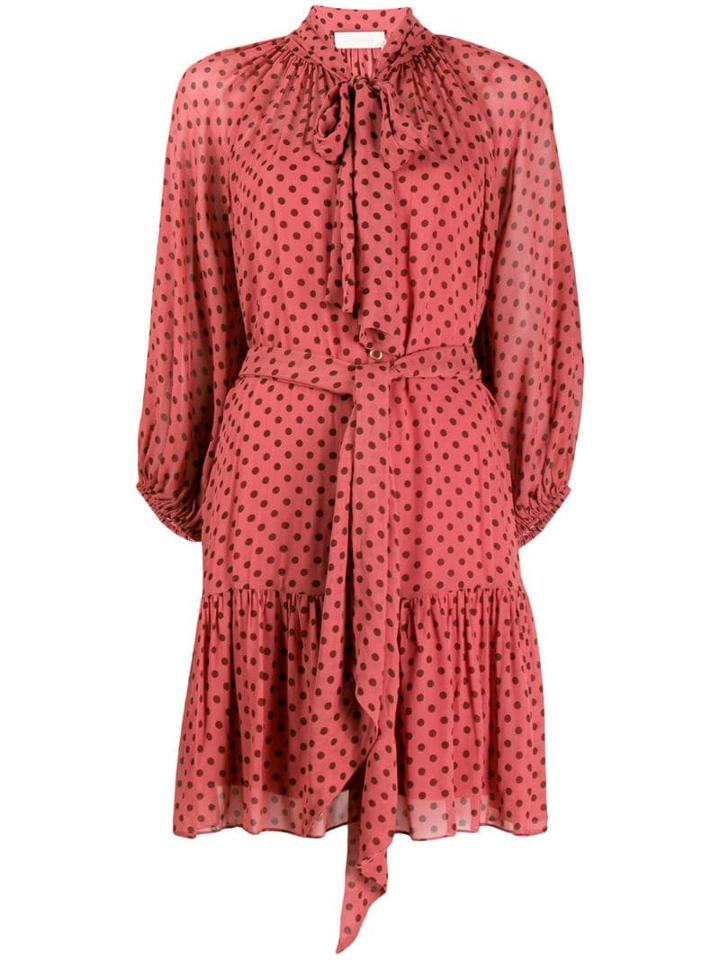 Zimmermann Long-sleeve Shift Dress - Pink